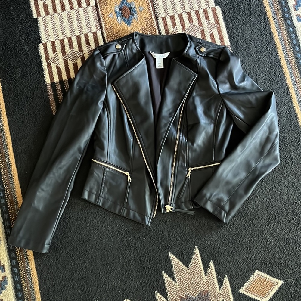 White House Black Market Faux Leather Jacket